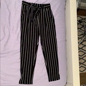 Striped dress pants